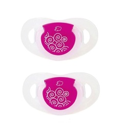 Комплект из 2-х латексных пустышек PHYSIO DUMMLLES с кольцом и мин толщ у осн 5мм РазT1-6-18 мес (стандарт)