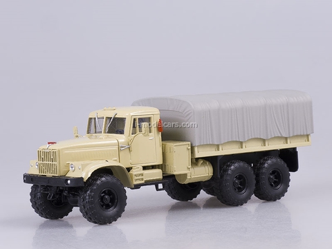 KRAZ-255B board with awning 1979 beige 1:43 Nash Avtoprom