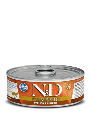Farmina N&D Pumpkin консервы для кошек (оленина с тыквой) 70 гр