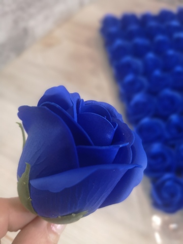 Мыльная роза Синяя 6см. 1шт.