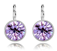 Swarovski Crystall Zoetzl Sırğa - Lilac