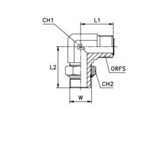 Штуцер ORFS90 1" UNF 11/16 CAST