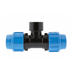 Тройник комбинированный полипропиленовый Джилекс, с внутренней резьбой, 32 x 1" М x 32 мм