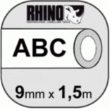 Картридж DYMO с термоусадочной трубкой 9mm x 1.5m, черный на белой трубке