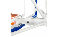 Баскетбольная стойка мобильная складная на пружинах вынос 2,25 м c противовесом Zavodsporta