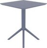 Стол пластиковый складной Siesta Contract Sky Folding Table 60, темно-серый