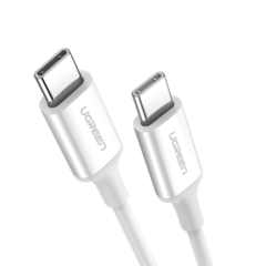 Кабель UGREEN USB-C To USB-C 2.0 Male 3A Data Cable 2м белый US264