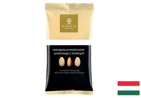 Миндаль в молочном шоколаде и корице, 100г