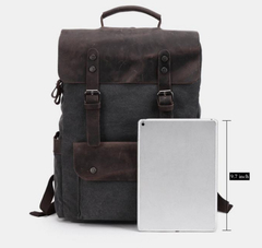 Рюкзак из ткани и кожи BUG 067 Coffee