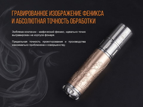 Набор: Fenix ручка T5Ti + фонарь светодиодный F15, 85 лм, ААА, серый