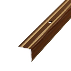 ЛУКА Порог угловой бронза (0,9м) 20х20мм