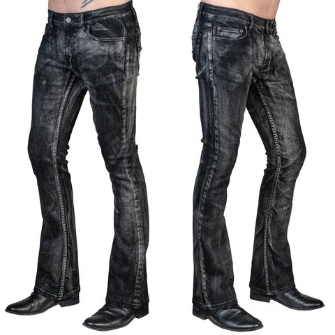 Wornstar | Джинсы мужские HELLRAISER SMOKE WASH PANTS W143 полубоком