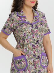 4572 Халат на пуговицах