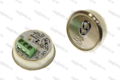 Кнопка (кнопочный модуль) EA2406S-D-W "9 этаж", круглая, белая динамическая подсветка, Брайль