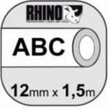 Картридж DYMO с термоусадочной трубкой 12mm x 1.5m, черный на белой трубке