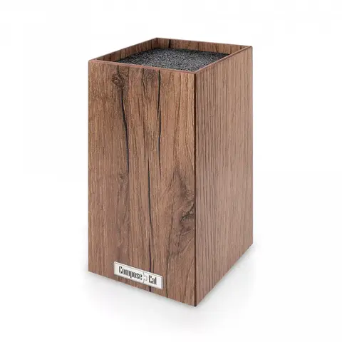 Подставка для кухонных ножей 10х10х23см ComposeEat Everyday дуб коричневый