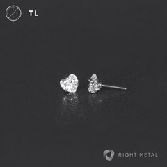 Cubic Zirconia Heart Crystal Б/Р