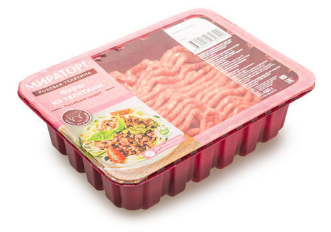 Фарш из телятины охлажденный "Мираторг", 400г