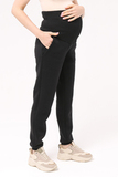 Утепленные спортивные брюки для беременных 14134 черный