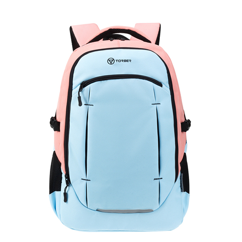 Школьный рюкзак TORBER CLASS X, розово-голубой, 21 л (T9355-22-PNK-BLU) | Wen-Vic.Ru