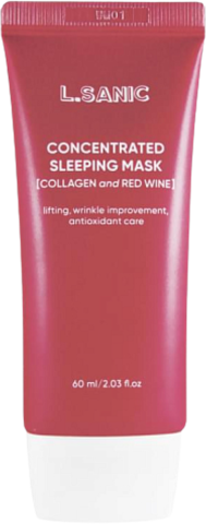 Lsanic Mask Маска концентрированная с коллагеном и красным вином Collagen & Red Wine Concentrated Sleeping Mask