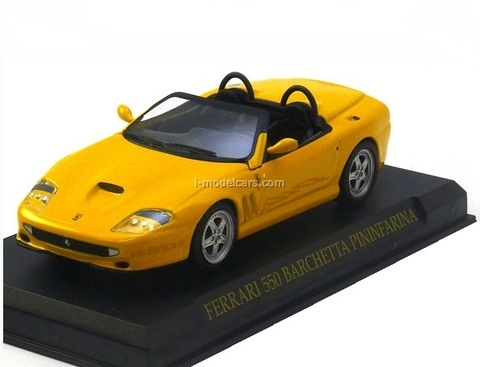 Ferrari 550 Barchetta yellow 1:43 Eaglemoss Ferrari Collection #19