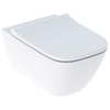 Geberit 500.683.00.2 500.683.00.2 Smyle Square Комплект подвесного унитаза вертикальный смыв,  Rimfree, с сиденьем для унитаза, крышка ,Функция плавного опускания, Белый