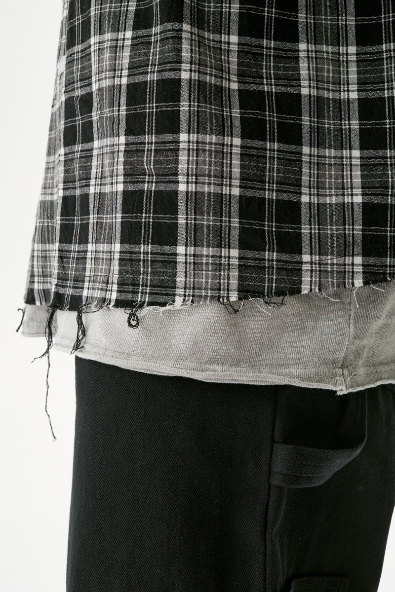 Черная рубашка в клетку Dover