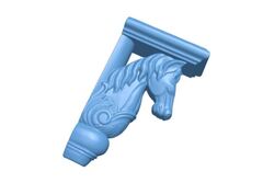 Силиконовый молд № 473 Кронштейн Конь