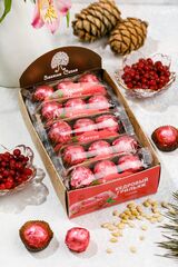 Кедровый грильяж с Клюквой / шоу-бокс / 400 г / 10 флоу-паков / ТМ Сибирский кедр