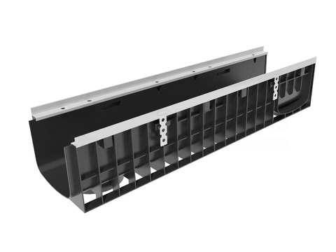 Лоток водоотводный Gidrolica Super DN200 ЛВ-20.24,6.20 – пластиковый, класс нагрузки E600