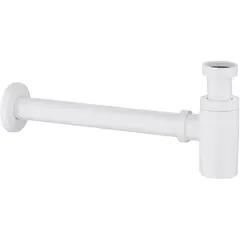 Abber AF0030W Сифон для раковины Abber AF0030W белый матовый фото