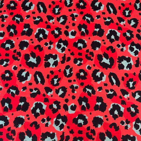 ЛЕОПАРД - МАЛИНОВЫЙ, 100% хлопок