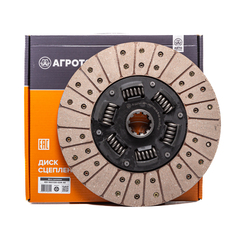 Диск сцепления ведомый, УАЗ, усиленный, под рычажную корзину, d=254мм (ан. 451-1601130-02, 451-01-1601130-02)