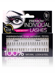 TF Пучки ресниц Individual lashes М205 15мм Long  чёрный