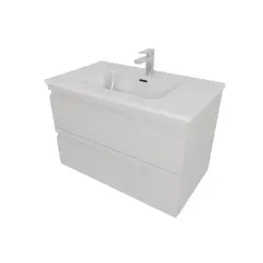 Aquatek AQ77080-LG AQ77080-LG Комплект мебели: Тумба 80см ВЕГА с раковиной AQ0480-00, 2 ящика, цвет серый туман фото