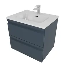 Aquatek AQ77060-MG AQ77060-MG Комплект мебели: Тумба 60см ВЕГА с раковиной AQ0460-00, 2 ящика, цвет серый мат фото