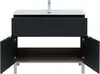 Aquanet 277555 Тумба Алвита new 100 напольная 1 ящ., 2 дв.цв.антрацит (277555)