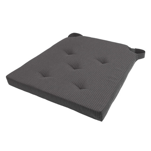 Подушка на стул JUSTINA, серый, 42/35x40x4 см