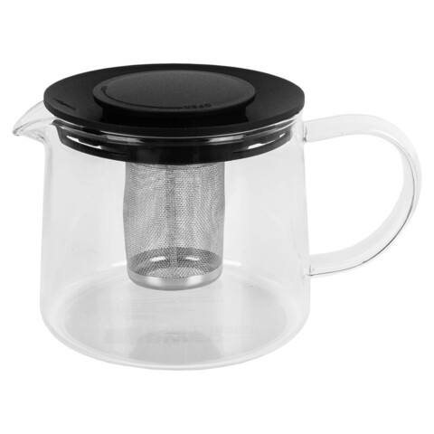 Чайник стеклянный объем: 0,6 л. материалы: стекло, крышка - пластик