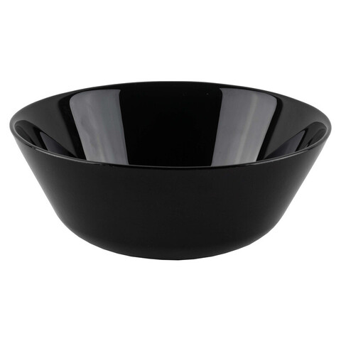 Миска VIT SKAL, цвет: черный. материал: закаленное стекло, размер: диаметр 15 см