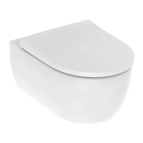 Geberit 501.664.00.1 501.664.00.1 (замена 500.784.01.1) iCon Комплект из подвесного безободкового унитаза Rimfree c тонким сиденьем и быстросъемной крышкой с микролифтом