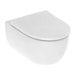 Geberit 501.664.00.1 501.664.00.1 (замена 500.784.01.1) iCon Комплект из подвесного безободкового унитаза Rimfree c тонким сиденьем и быстросъемной крышкой с микролифтом фото