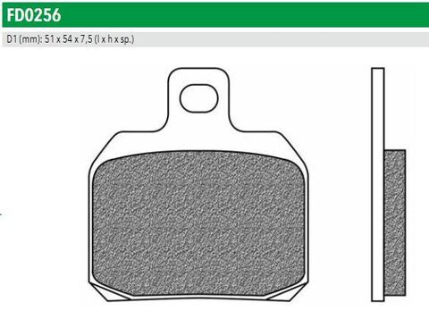 FD0256BT Тормозные колодки дисковые мото ROAD TOURING ORGANIC (FDB2074P)   NEWFREN