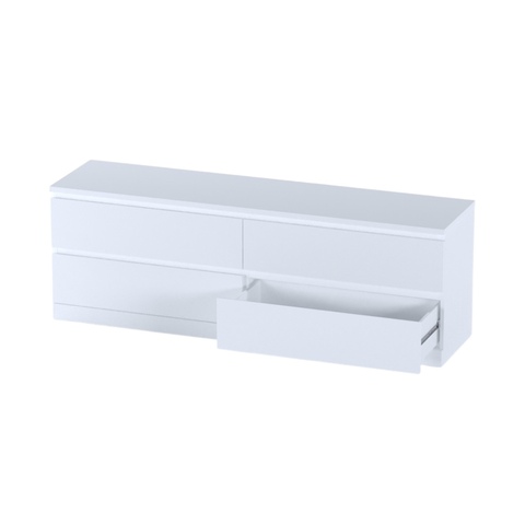 Комод Варма 4Д, 160*54*40см, белый