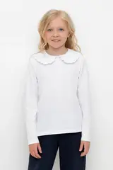 блузка  для девочки  К 302495/белый