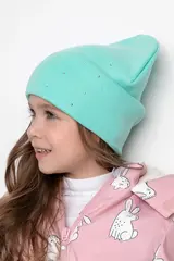 шапка  для девочки  КВ 20262/светлая бирюза