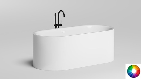 Salini 1049201MF PERLA 170x80 Ванна, интегрированный слив-перелив, сифон, накладка на сливное отверстие в цвет изделия, донный клапан Click-Clack, ножки (нерегулируемые)