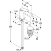 Kludi 54266N075 Kludi 54266N075  DECUS Однорычажный смеситель на умывальник  85, PUSH-OPEN, брашированное золото