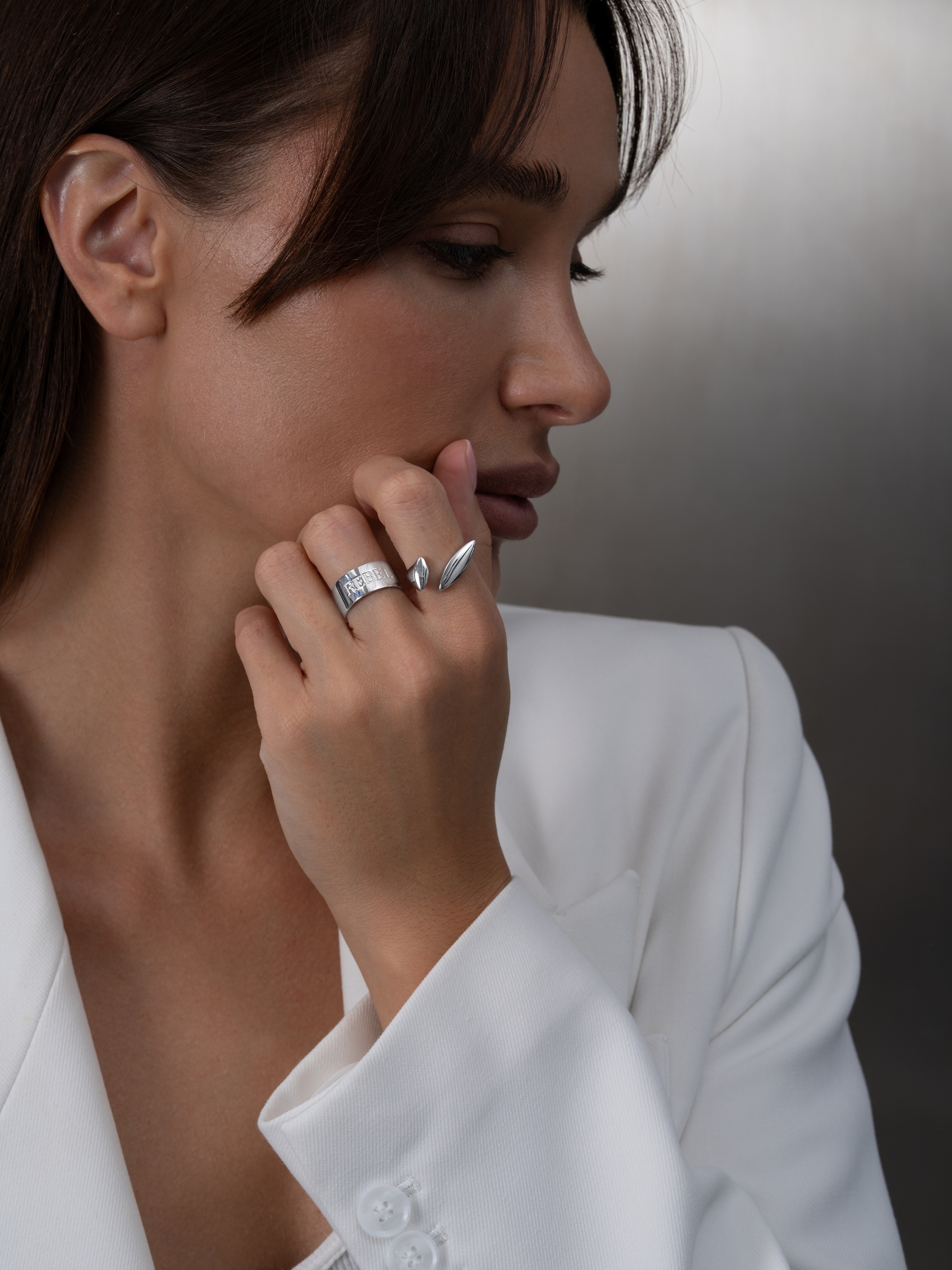 Кольцо Печатка Абстракция